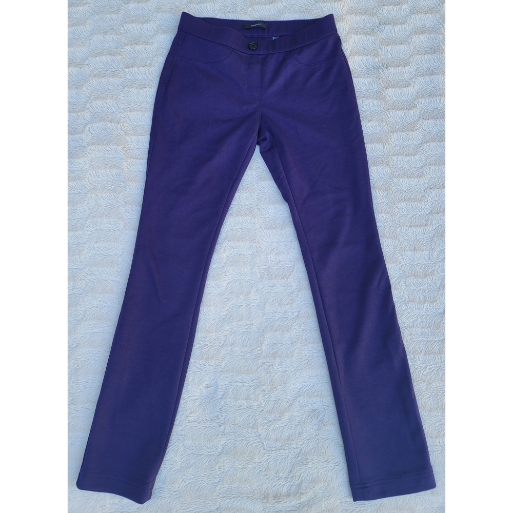 Tahari purple straight leg jeggings
